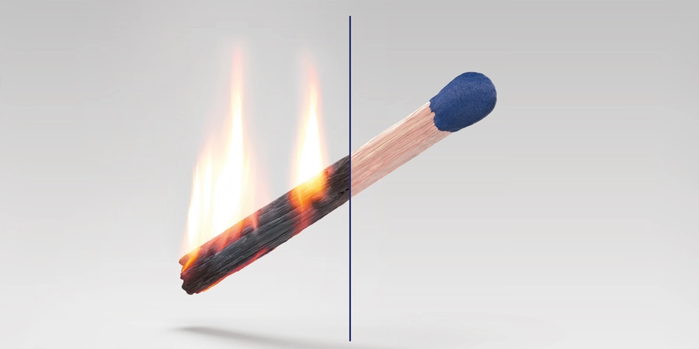 防火対策が簡単に:IGNIRIT®は炎の広がりを抑制します